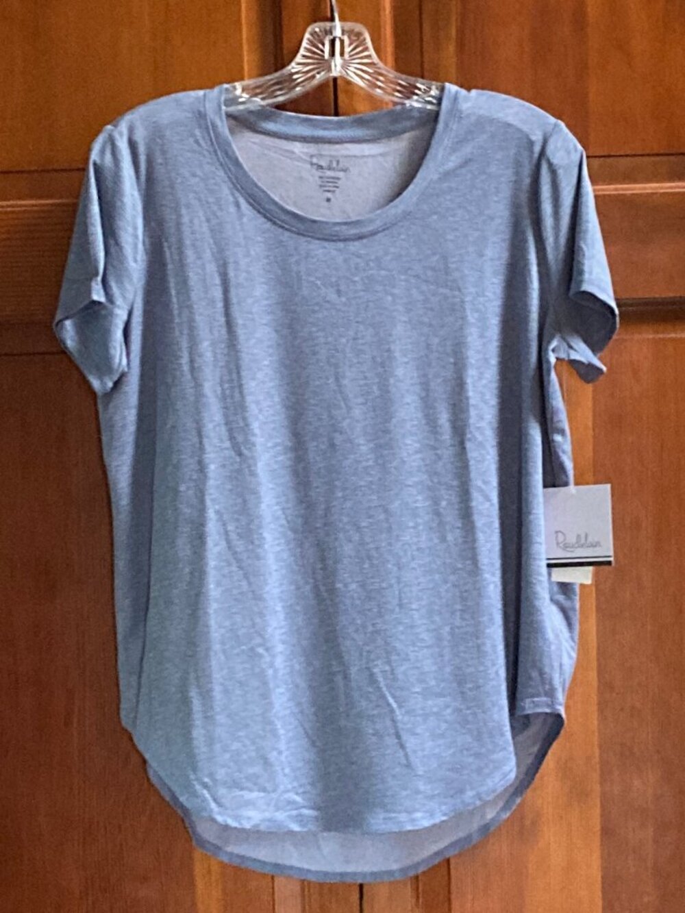 Roudelain Light Slate Blue Short Sleeve T Shirt - Soft Stretchy - Medium - NWT